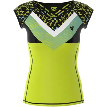 Női rövid ujjú sportfelső Lime