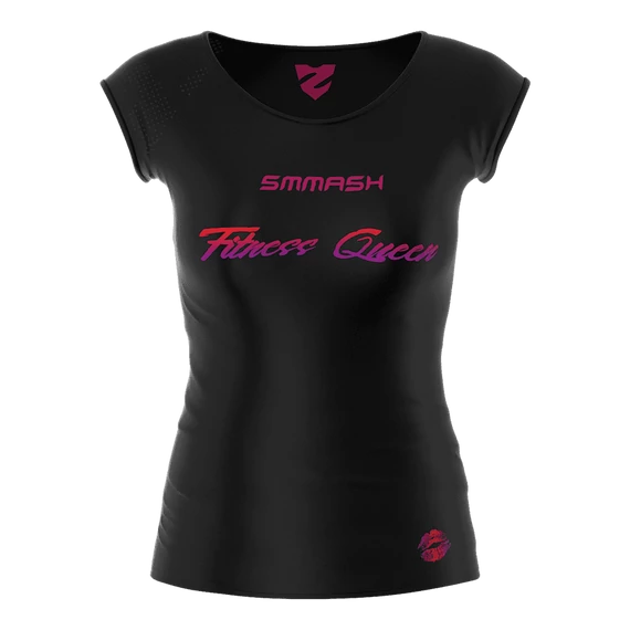 Női rövid ujjú sportfelső Fitness Queen