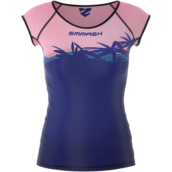 Női rövid ujjú sportfelső Dreamy Sunset M
